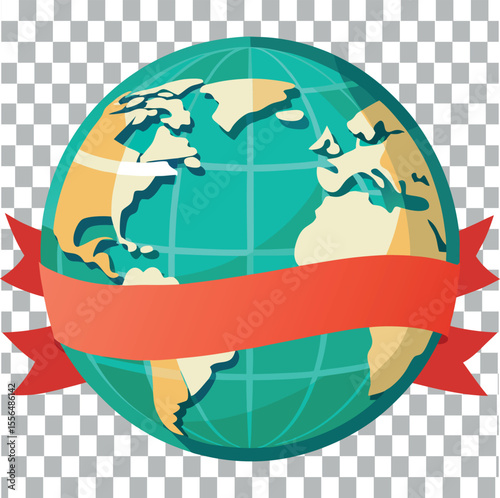 world map with flag