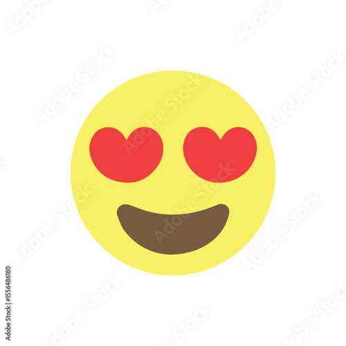 happy smiley face with heart emoji