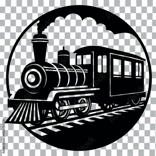 steam train on the railway