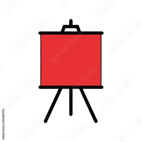 Colorful flipchart vector art illustration