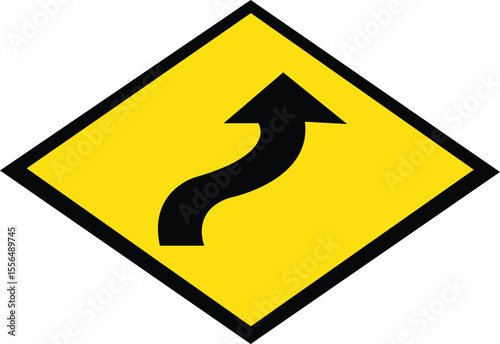 Warning sign of traffic signal isolated. Traffic  icon vector on yellow square sign. Creative traffic light sign template
