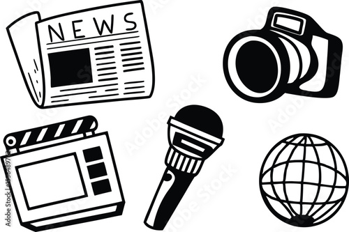 News and Media Icons