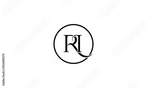 RI initial letters, monogram logo