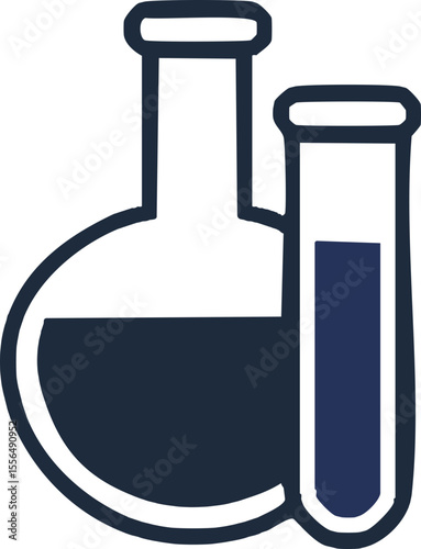 Pictogramme simple pour recherche et chimie