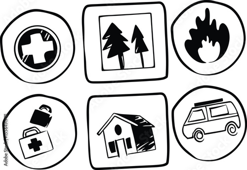 Disaster and Crisis Icons