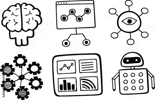 AI and Machine Learning Icons
