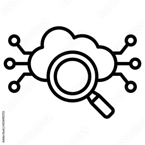 Cloud Searching Icon