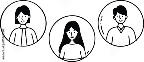 People and Avatar Icon Set
