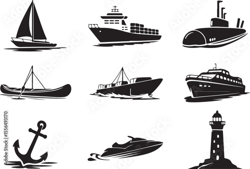 Maritime Vessels A Collection of Boats, Ships, and Submarines