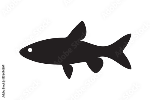 Rasbora fish silhouette