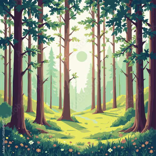 trees in the forest