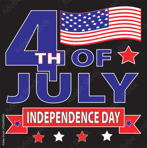 USA Independence Day t shirt design silhouette vector art illustration, 4th of july independence day