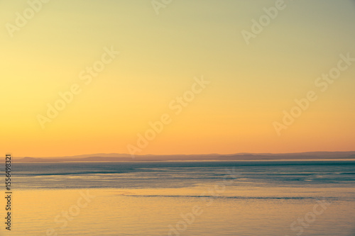 Sunset on St Laurence river at La Malbaie, Canada
