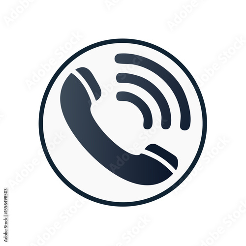 Telephone Handset Icon Signaling Communication Contact Us Support Customer Service