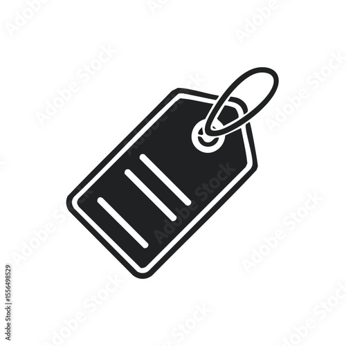 Price tag with three lines symbol for products promotions and offer shopping sale promotion vector icon for web or mobile app simple design