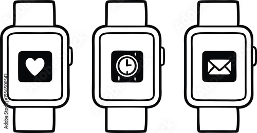 Smartwatch Interface Icons