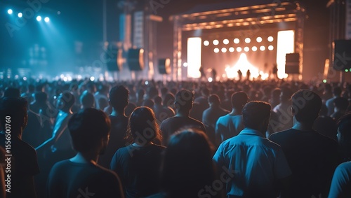 Wallpaper Mural Live Event Atmosphere: Large Crowd Enjoying an Outdoor Performance Torontodigital.ca