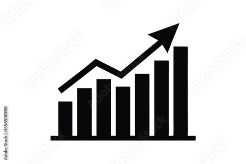 finance growth vector icon