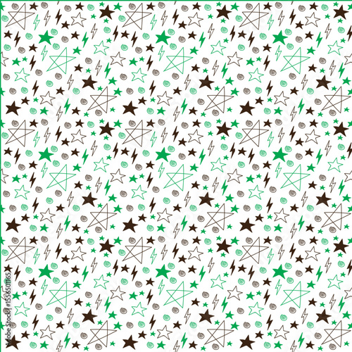 confetti on white background