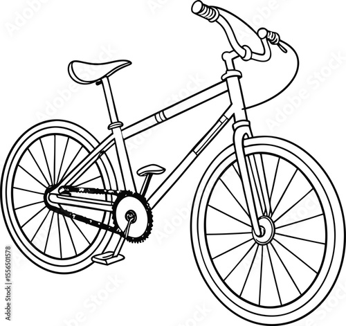  Road Bicycle Vector Art
