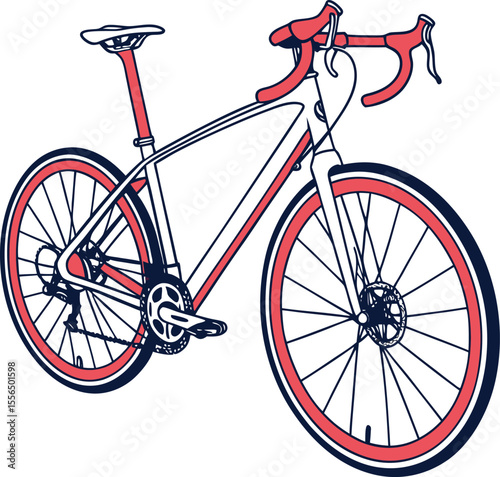  Road Bicycle Vector Art
