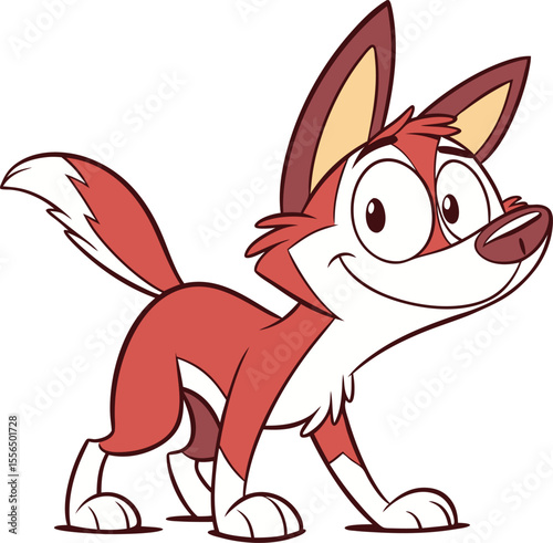 Cute Cartoon Dingo Puppy illustration