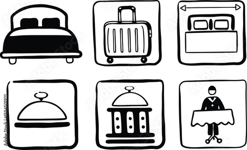Hotel and Hospitality Icons