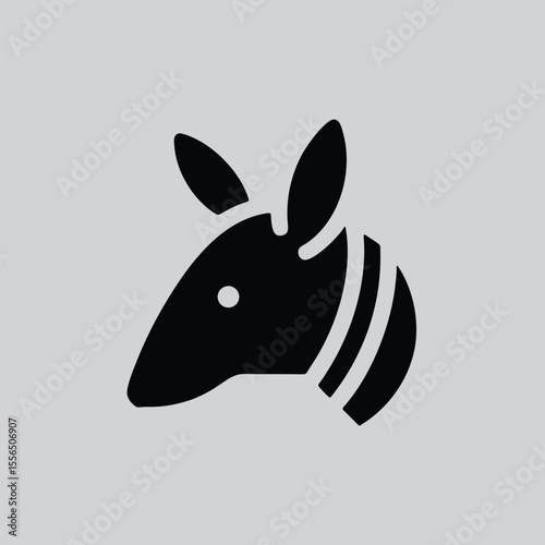 Geometric Shell Armadillo Clipart