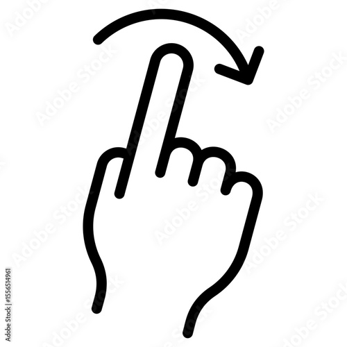 Flick Right Icon