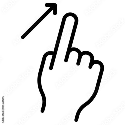 Diagonal Swipe Icon