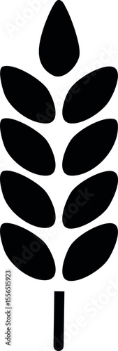 Blé stylisé en design simple