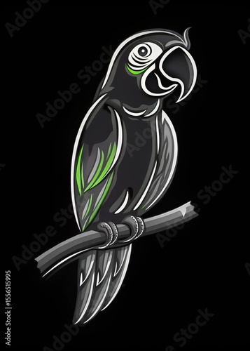 black and white bird