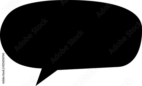 Blank empty speech bubble chat icon. Retro special offer design elements, chat emblem, black callout sign Isolated on transparent background. Vector illustration for web app.