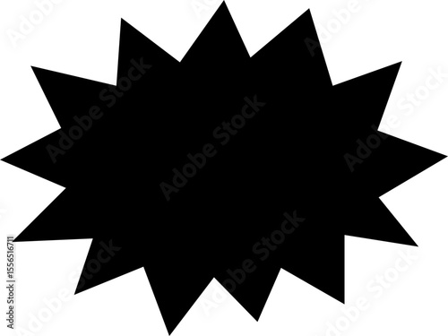 Blank empty speech bubble chat icon. Retro special offer design elements, chat emblem, black callout sign Isolated on transparent background. Vector illustration for web app.