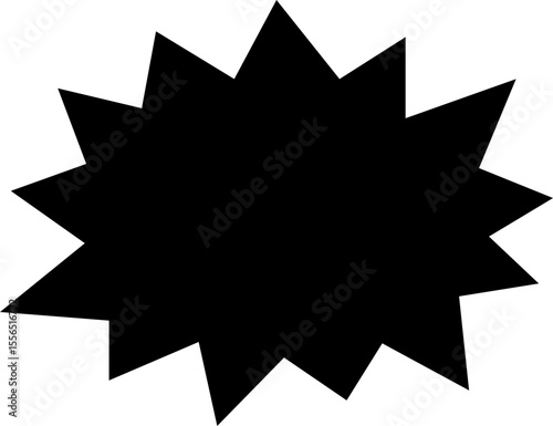 Blank empty speech bubble chat icon. Retro special offer design elements, chat emblem, black callout sign Isolated on transparent background. Vector illustration for web app.