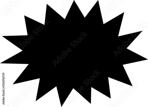 Blank empty speech bubble chat icon. Retro special offer design elements, chat emblem, black callout sign Isolated on transparent background. Vector illustration for web app.