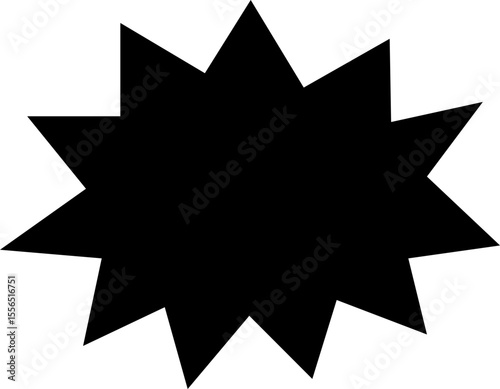 Blank empty speech bubble chat icon. Retro special offer design elements, chat emblem, black callout sign Isolated on transparent background. Vector illustration for web app.