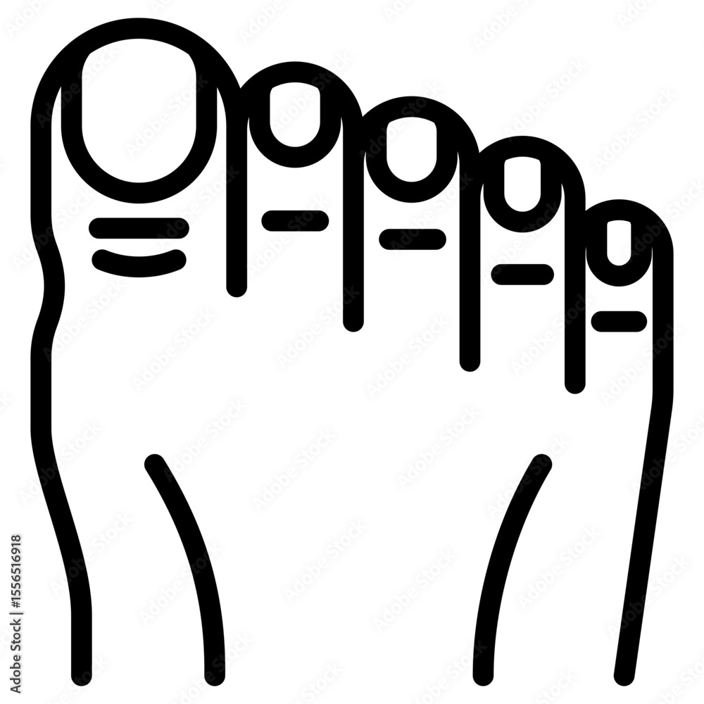 Obraz premium Toe Icon
