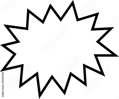 Blank empty speech bubble chat icon. Retro special offer design elements, chat emblem, black callout sign Isolated on transparent background. Vector illustration for web app.