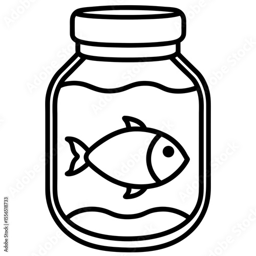 fish in a bottle