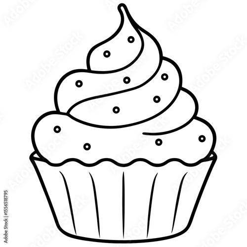 vector illustration of cupcakes