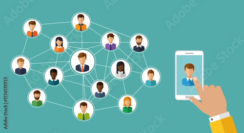 Global Network Connection Online Social Collaboration and Networking