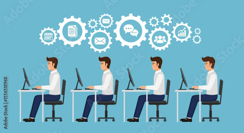 Efficient Teamwork Collaborative Workflow and Productivity in the Modern Workplace