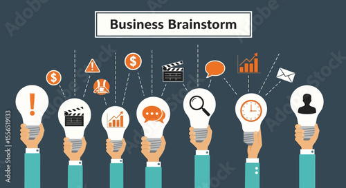 Business Brainstorming Innovative Ideas & Strategic Planning