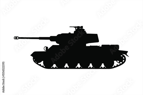 Classic soviet t 34 tank silhouette