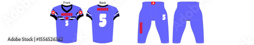 American Football jersey unif...