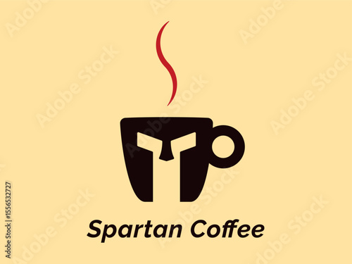 Spartan Coffee Pictorial Mark Creative Logo Design