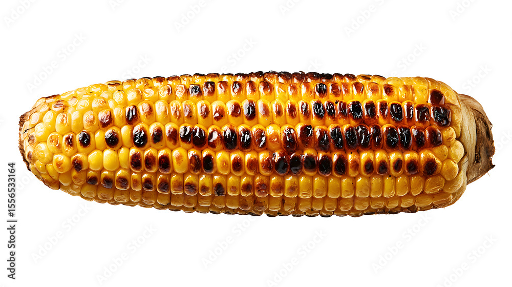 Fototapeta premium Delicious Grilled Corn on the Cob with Charred Kernels