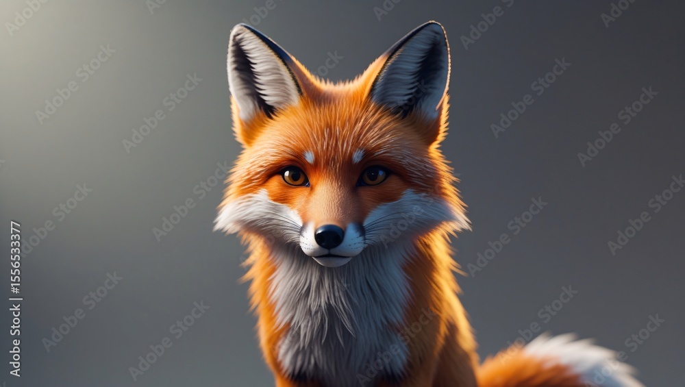 Obraz premium Orange Fox Portrait