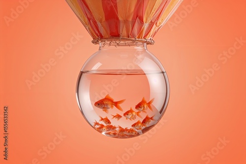 Fish Bowl Balloon in the Sky
